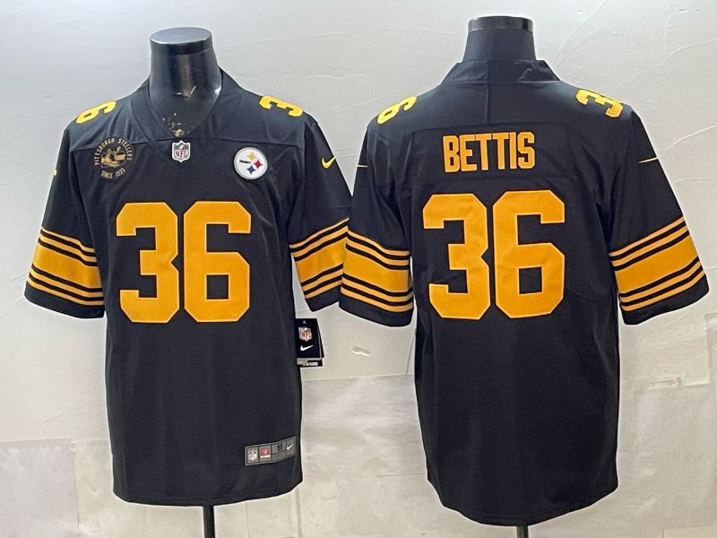 2026 Men Pittsburgh Steelers #36 Bettis Black Nike Limited NFL Jersey style 002->women mlb jersey->Women Jersey